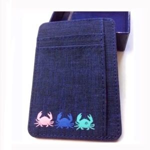 Charleston threads money clip & keychain denim nwt